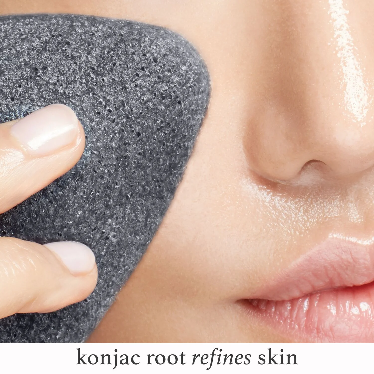 Charcoal Konjac Face Sponge Exfoliating Cleansing Tool - Image 3